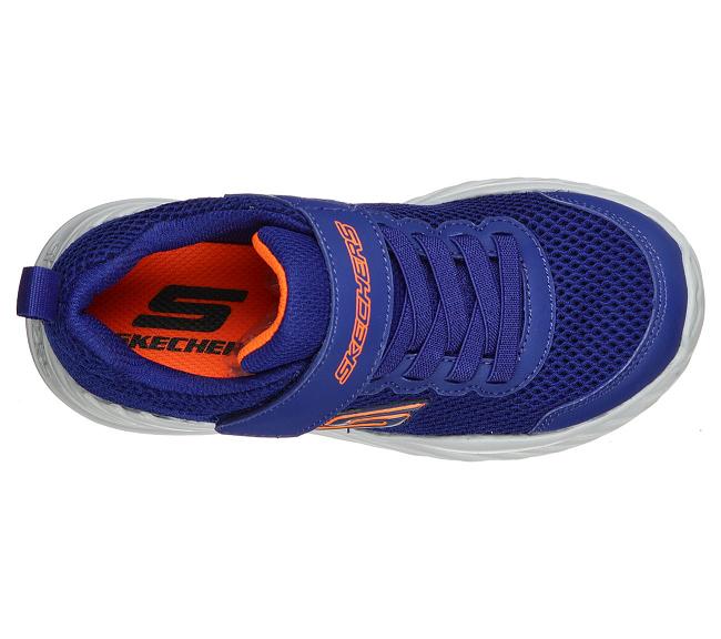 Zapatillas Skechers Con Velcro Niños - Nitro Sprint Azules WJILK5790